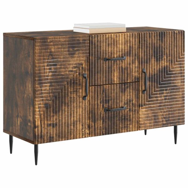 Служебен шкаф Опушен дъб 89 x 34,5 x 60 см Инженерна дървесина