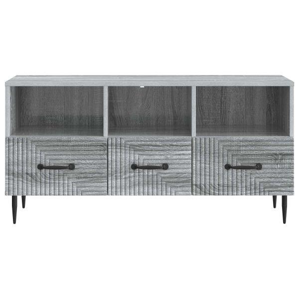 ТВ шкаф Сива сонома 102 x 34,5 x 50 см Инженерна дървесина