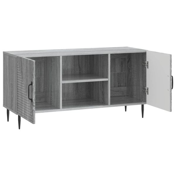 ТВ шкаф Сива сонома 102 x 34,5 x 50 см Инженерна дървесина