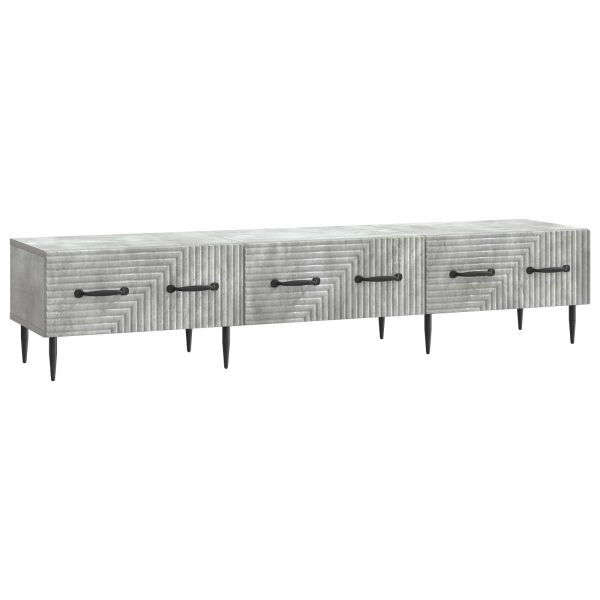 ТВ шкаф Бетонно сиво 147 x 34,5 x 30 см Инженерна дървесина