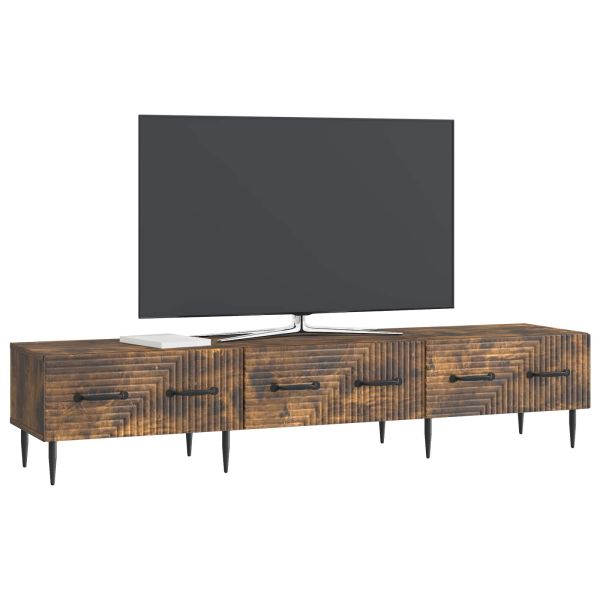 ТВ шкаф Опушен дъб 147 x 34,5 x 30 см Инженерна дървесина