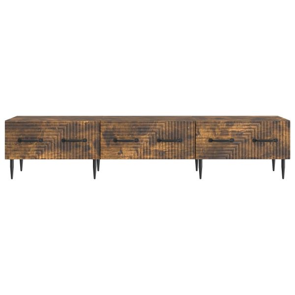 ТВ шкаф Опушен дъб 147 x 34,5 x 30 см Инженерна дървесина