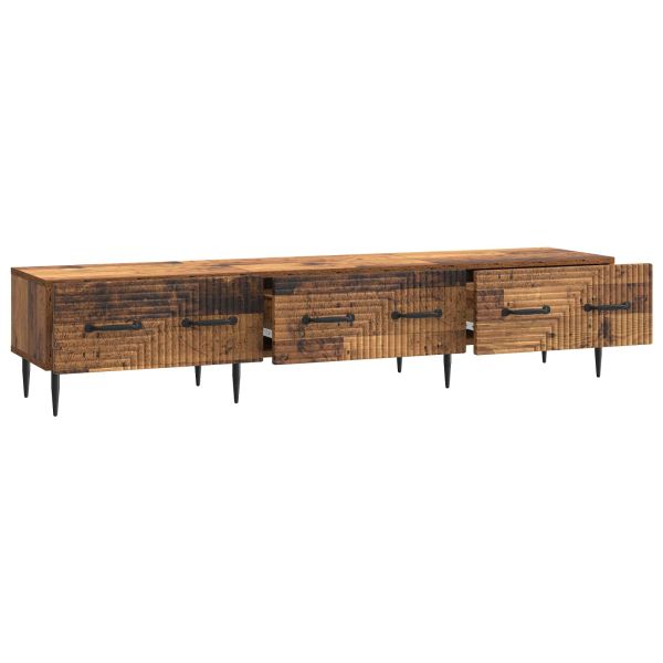 ТВ шкаф Старо дърво 147 x 34,5 x 30 см Инженерна дървесина