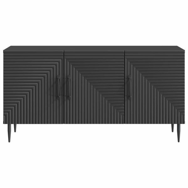 ТВ шкаф Черно 99 x 34,5 x 50 см Инженерна дървесина