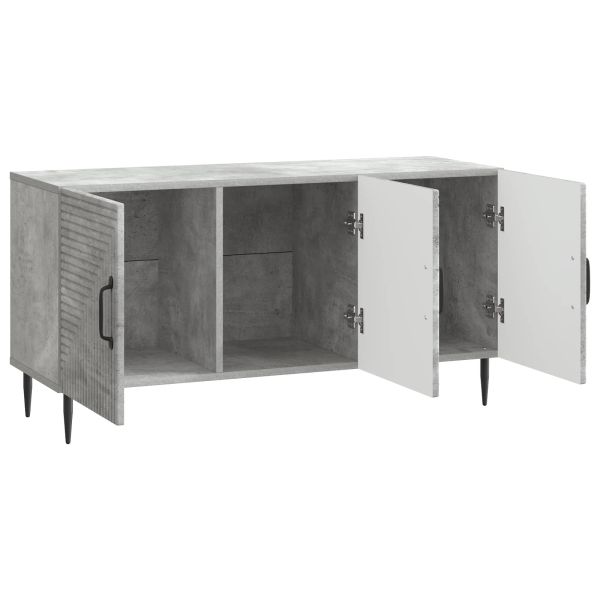 ТВ шкаф Бетонно сиво 99 x 34,5 x 50 см Инженерна дървесина