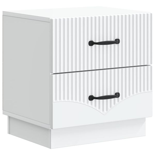 Нощен шкаф 2 pcs Бяло 43 x 34,5 x 44,5 см Инженерна дървесина