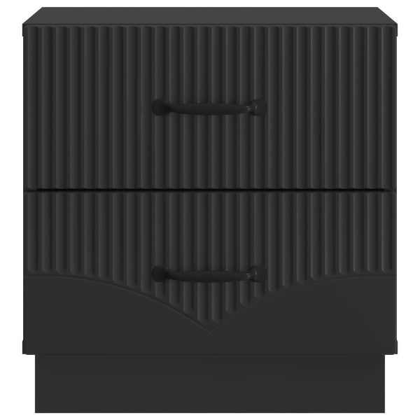 Нощен шкаф Черно 43 x 34,5 x 44,5 см Инженерна дървесина