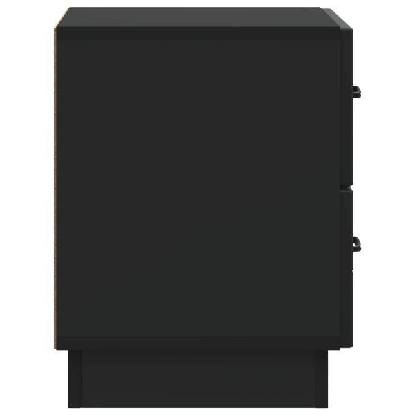 Нощен шкаф Черно 43 x 34,5 x 44,5 см Инженерна дървесина