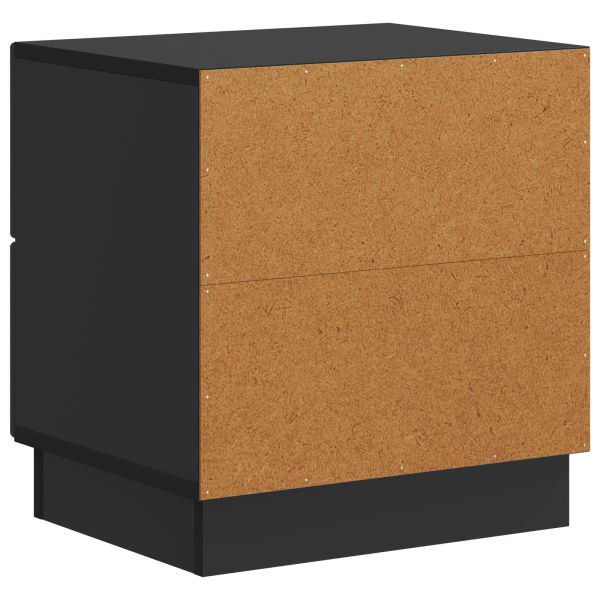 Нощен шкаф 2 pcs Черно 43 x 34,5 x 44,5 см Инженерна дървесина