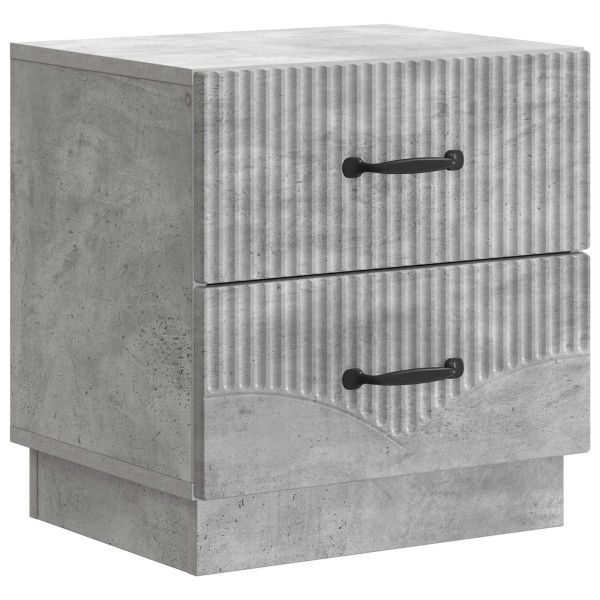 Нощен шкаф с чекмедже 2 pcs Бетонно сиво 43 x 34,5 x 44,5 см