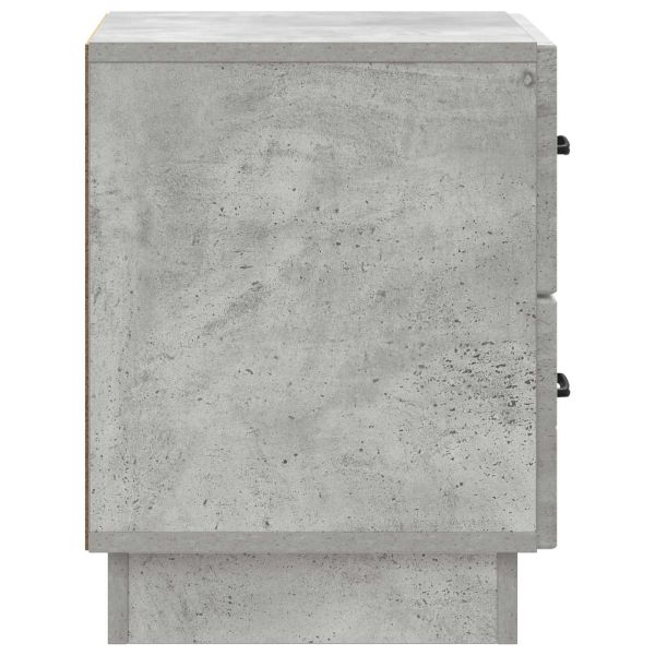 Нощен шкаф с чекмедже 2 pcs Бетонно сиво 43 x 34,5 x 44,5 см
