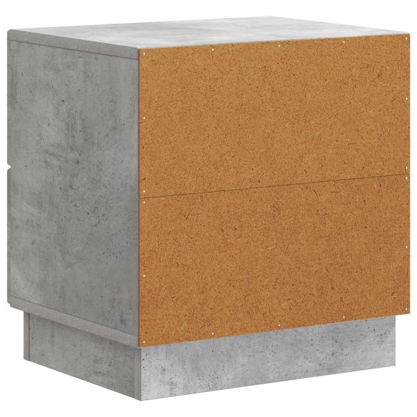 Нощен шкаф с чекмедже 2 pcs Бетонно сиво 43 x 34,5 x 44,5 см