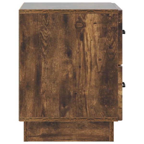 Нощен шкаф с чекмедже 2 pcs Опушен дъб 43 x 34,5 x 44,5 см