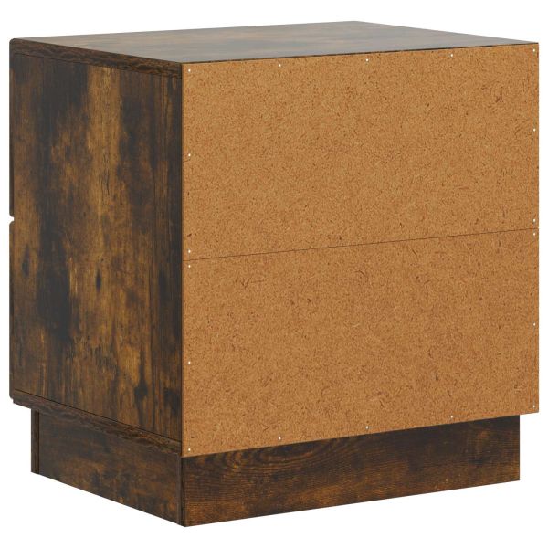 Нощен шкаф с чекмедже 2 pcs Опушен дъб 43 x 34,5 x 44,5 см