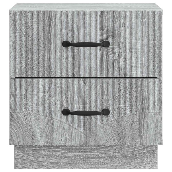 Нощен шкаф с чекмедже 2 pcs Сива сонома 43 x 34,5 x 44,5 см
