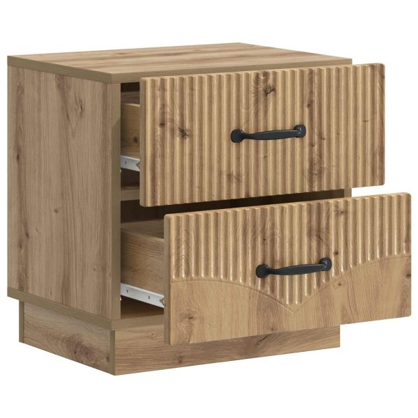 Нощен шкаф с чекмедже 2 pcs Дъб артизан 43 x 34,5 x 44,5 см