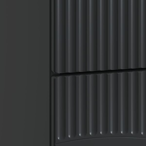 Нощен шкаф Черно 62 x 34,5 x 44,5 см Инженерна дървесина