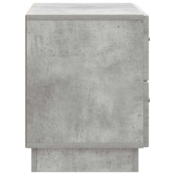 Нощен шкаф Бетонно сиво 62 x 34,5 x 44,5 см Инженерна дървесина