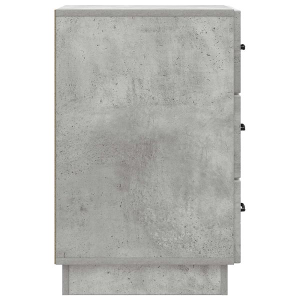Нощен шкаф Бетонно сиво 43 x 41 x 63,5 см Инженерна дървесина