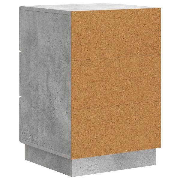 Нощен шкаф Бетонно сиво 43 x 41 x 63,5 см Инженерна дървесина