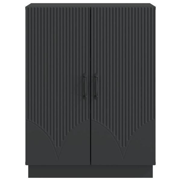 Служебен шкаф Черно 66 x 34,5 x 87 см Инженерна дървесина