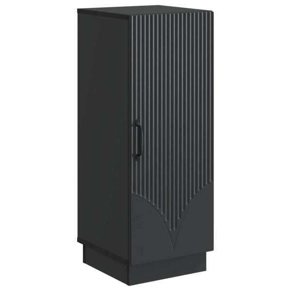 Служебен шкаф Черно 33 x 34,5 x 87 см Инженерна дървесина