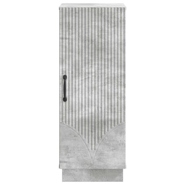Служебен шкаф Бетонно сиво 33 x 34,5 x 87 см