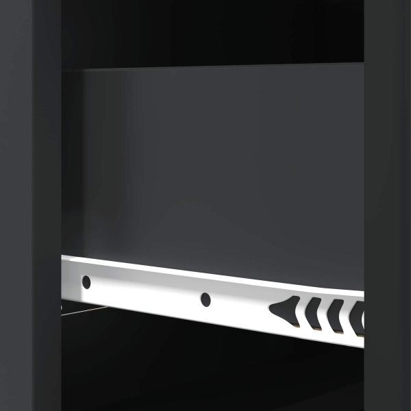 Чекмеджетен шкаф Черно 66 x 34,5 x 87 см Инженерна дървесина