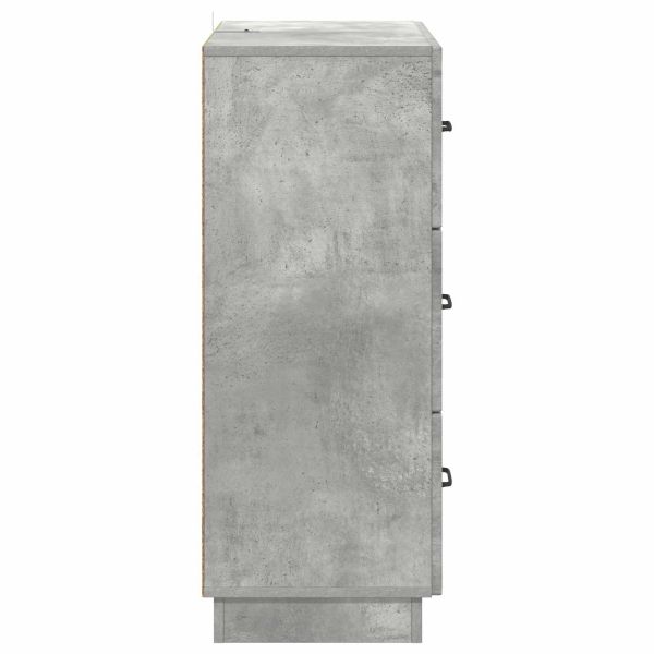 Чекмеджетен шкаф Бетонно сиво 66 x 34,5 x 87 см