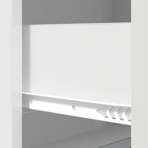 Чекмеджетен шкаф Бял гланц 66 x 34,5 x 87 см