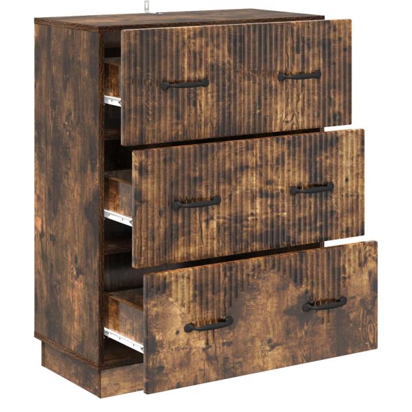 Чекмеджетен шкаф Опушен дъб 66 x 34,5 x 87 см