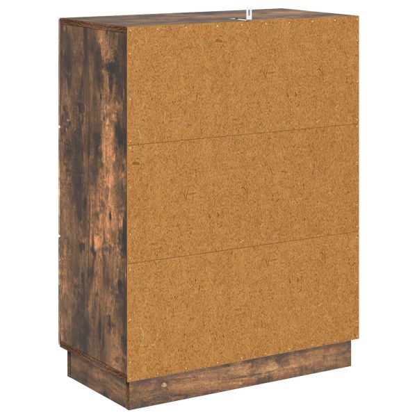 Чекмеджетен шкаф Опушен дъб 66 x 34,5 x 87 см