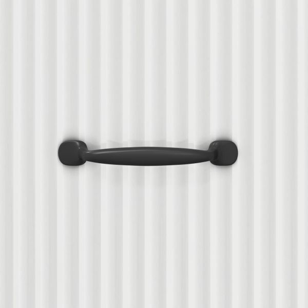 Чекмеджетен шкаф Бял гланц 33 x 34,5 x 87 см