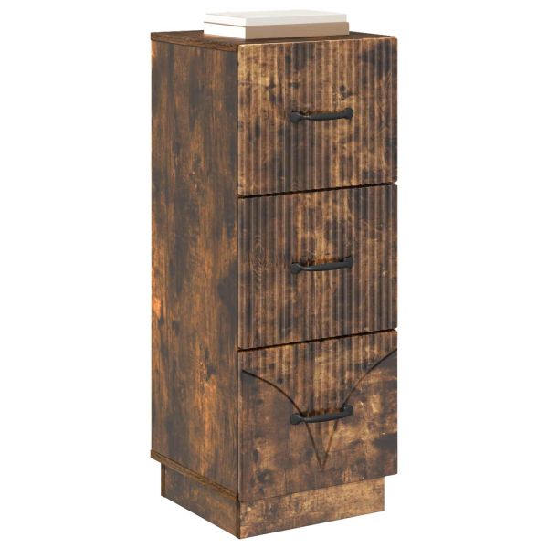 Чекмеджетен шкаф Опушен дъб 33 x 34,5 x 87 см