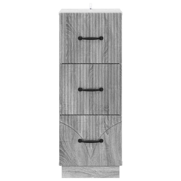 Чекмеджетен шкаф Сива сонома 33 x 34,5 x 87 см