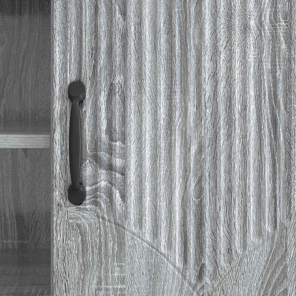 ТВ шкаф Сива сонома 102 x 34,5 x 47 см Инженерна дървесина