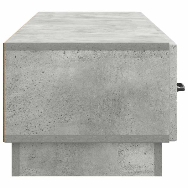 ТВ шкаф Бетонно сиво 147 x 34,5 x 27 см Инженерна дървесина