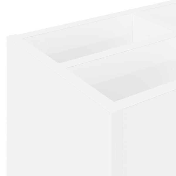 Стойка за чадър Бяло 65 x 24 x 50 см Инженерно дърво