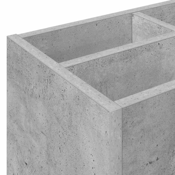 Стойка за чадър Циментено сиво 65 x 24 x 50 см Инженерно дърво