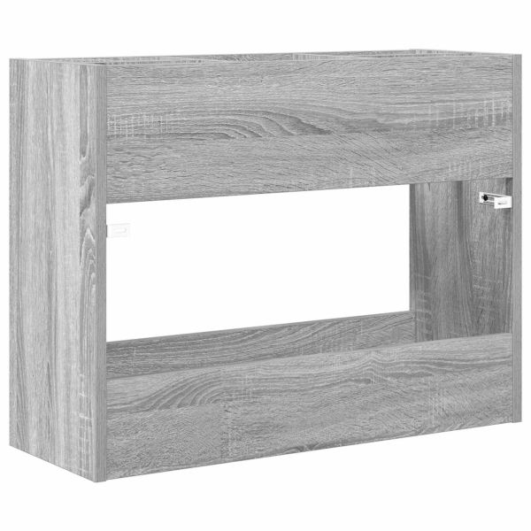Стойка за чадър Сив Сонома 65 x 24 x 50 см Инженерно дърво