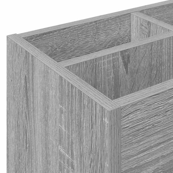 Стойка за чадър Сив Сонома 65 x 24 x 50 см Инженерно дърво