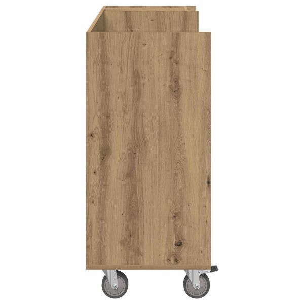 Голф шкаф с колело Едноцветен Дъб 120 x 45 x 98 см