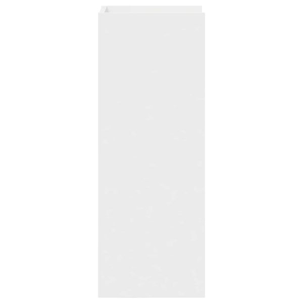 Стойка за растения с рафт 2 pcs Бял 30 x 30 x 80 cm
