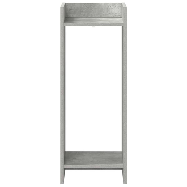 Стойка за растения с рафт 2 pcs Бетонно Сиво 30 x 30 x 80 cm