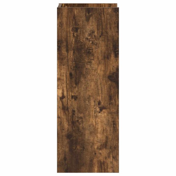 Стойка за растения с рафт 2 pcs Пушена Дъб 30 x 30 x 80 cm