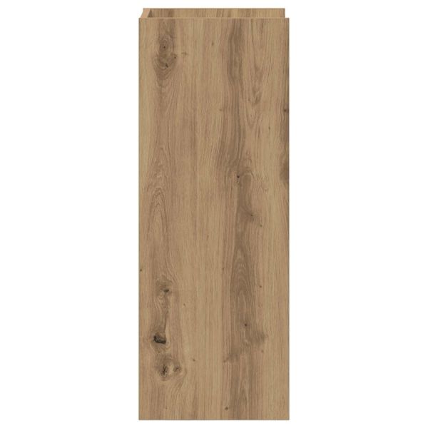 Стойка за растения с рафт 2 pcs Артизан Дъб 30 x 30 x 80 cm