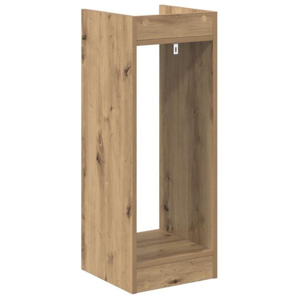 Стойка за растения с рафт 2 pcs Артизан Дъб 30 x 30 x 80 cm