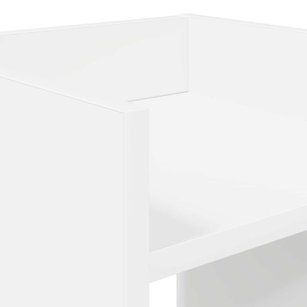 Стойка за растения с рафт 2 pcs Бял 30 x 30 x 60 cm