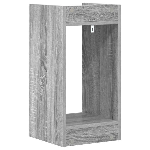 Стойка за растения с рафт 2 pcs Сиво Сонома 30 x 30 x 60 cm