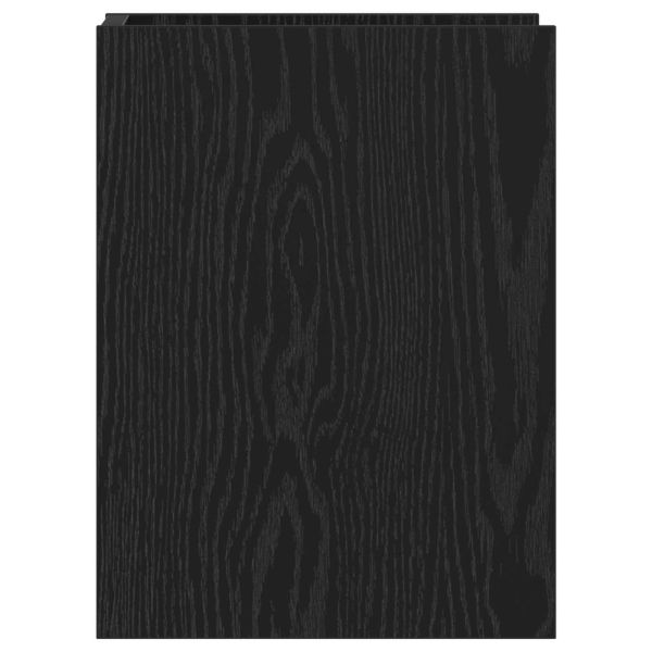 Стойка за растения с рафт 2 pcs Черен Дъб 30 x 30 x 40 cm